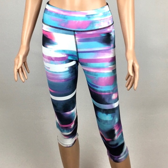 EXP core Pants - Express EXPcore Multicolored Capri leggings size XS